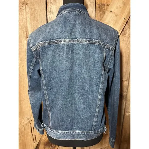 Gap Kids Girl’s XXL Blue Jean Jacket Tomboy Button Down Denim Long Sleeve Unisex - Picture 3 of 11